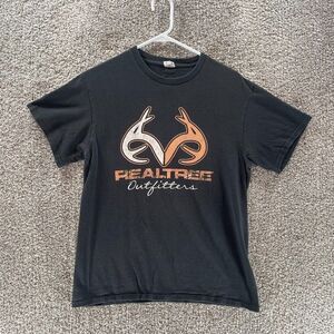Real Tree Shirt‎ Adult Medium Black Outdoors Hunting Celebrating 30 Years Logo